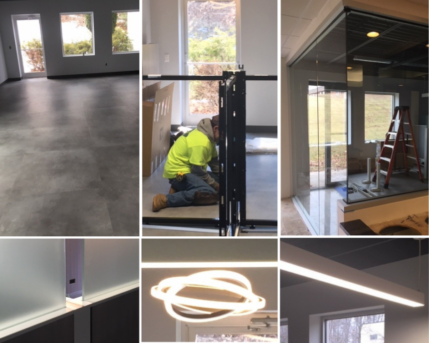 All the pieces are coming together in Adform Interiors new collaborate workspace. All the pieces are coming together in Adform Interiors new collaborate workspace.