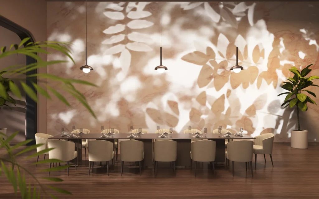 Its dynamic, sculptural panels act as both functional space delineators and artistic focal points, making it a striking way to add visual interest and spatial flexibility. ￼ 