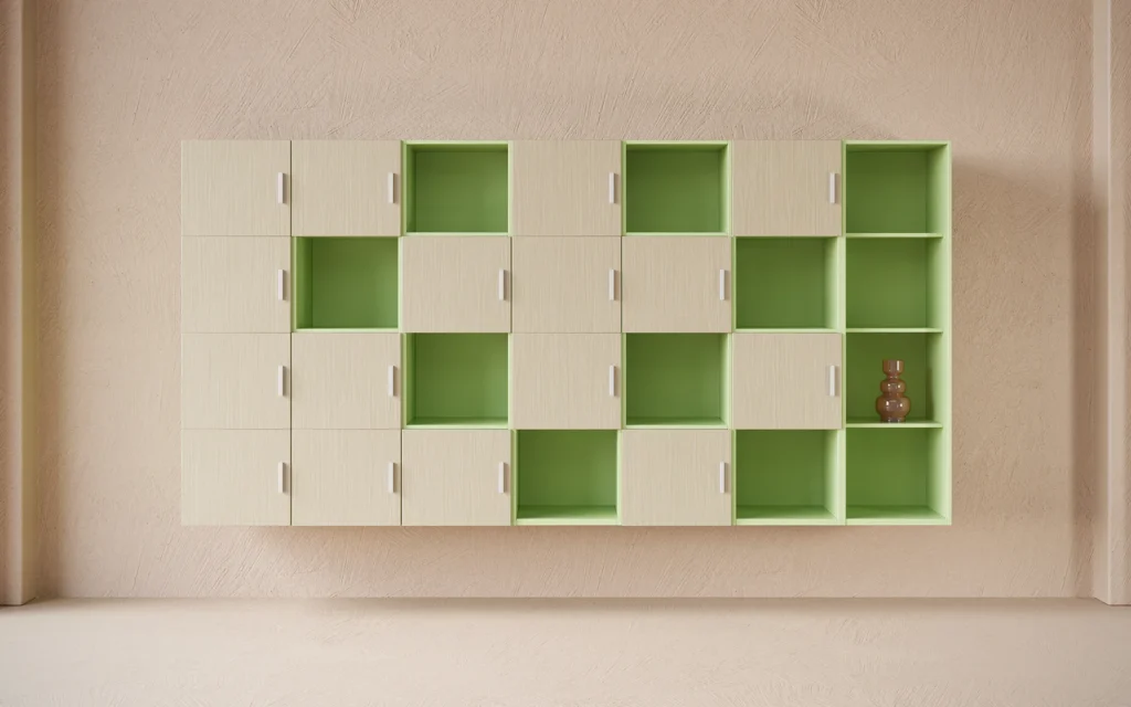 Three H’s Harris lockers, Silver Best of NeoCon winners, deliver smart, customizable storage solutions. With RFID-enabled locks and sleek modular design, they blend personal and team needs seamlessly - perfect for hybrid offices where personal space is essential.