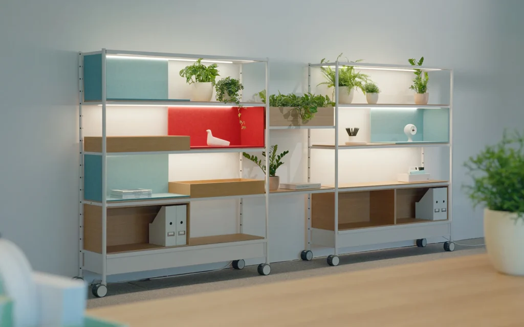 Visplay’s Omnio Office system brings agility and style to workspace planning